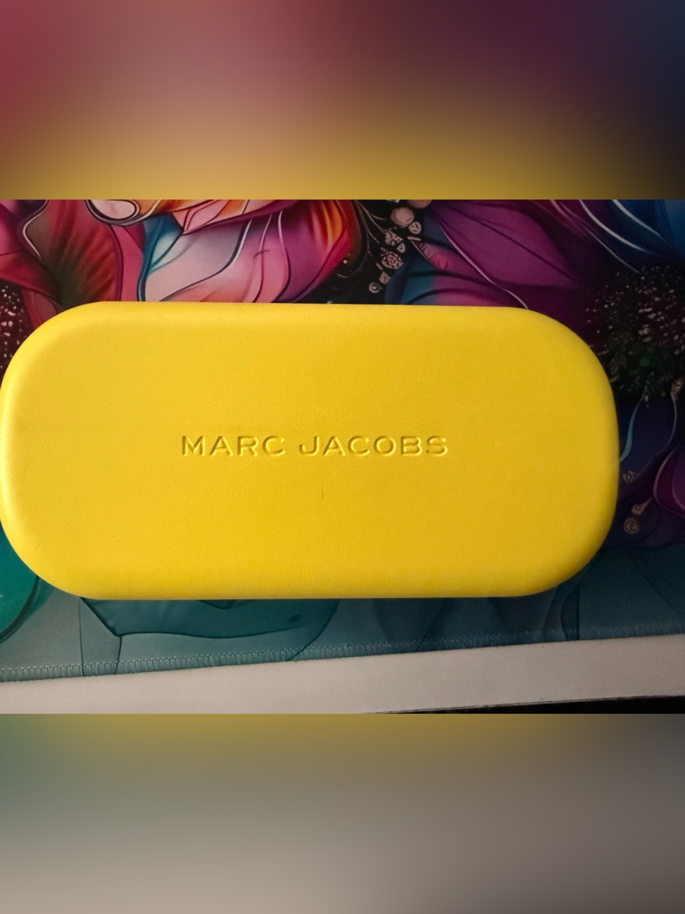 Marc Jacobs Bright Yellow Eyewear Case